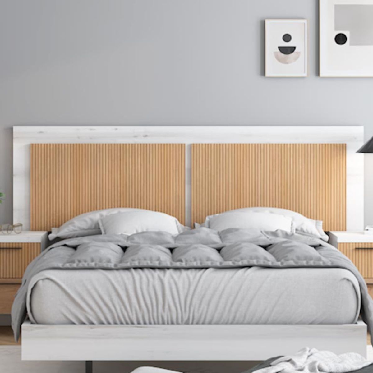 Cabecero y 2 mesitas KENTI 116