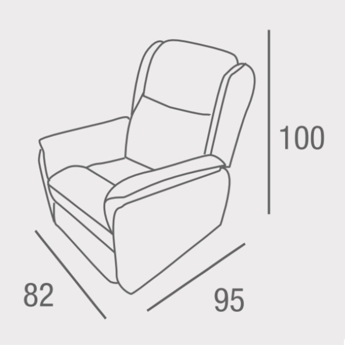 Sillón relax manual y eléctrico DOM