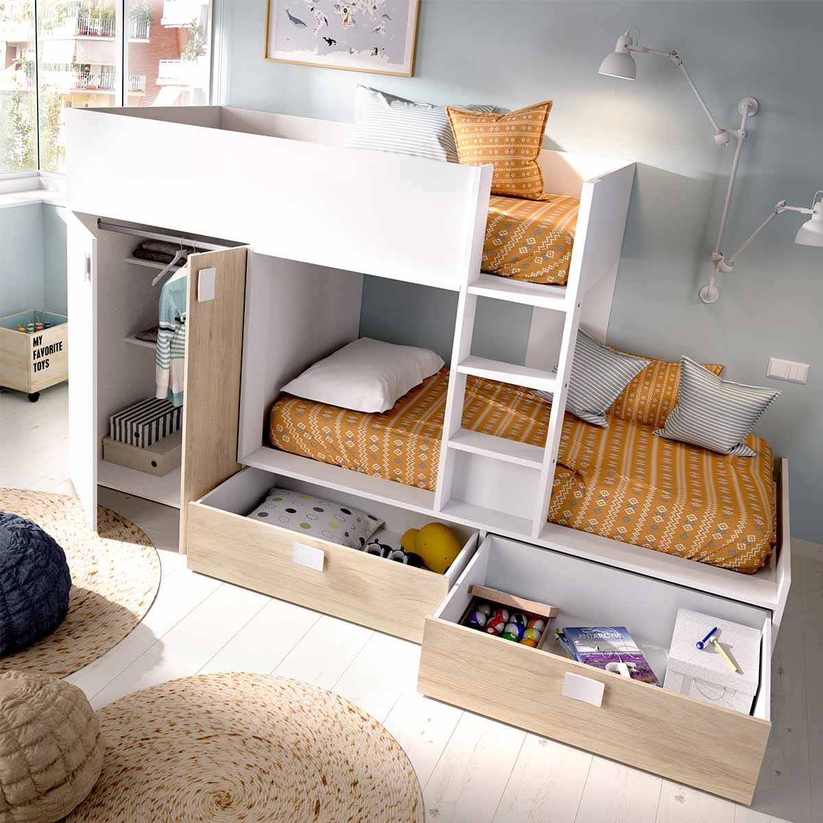 Cama tren 2 camas TIM