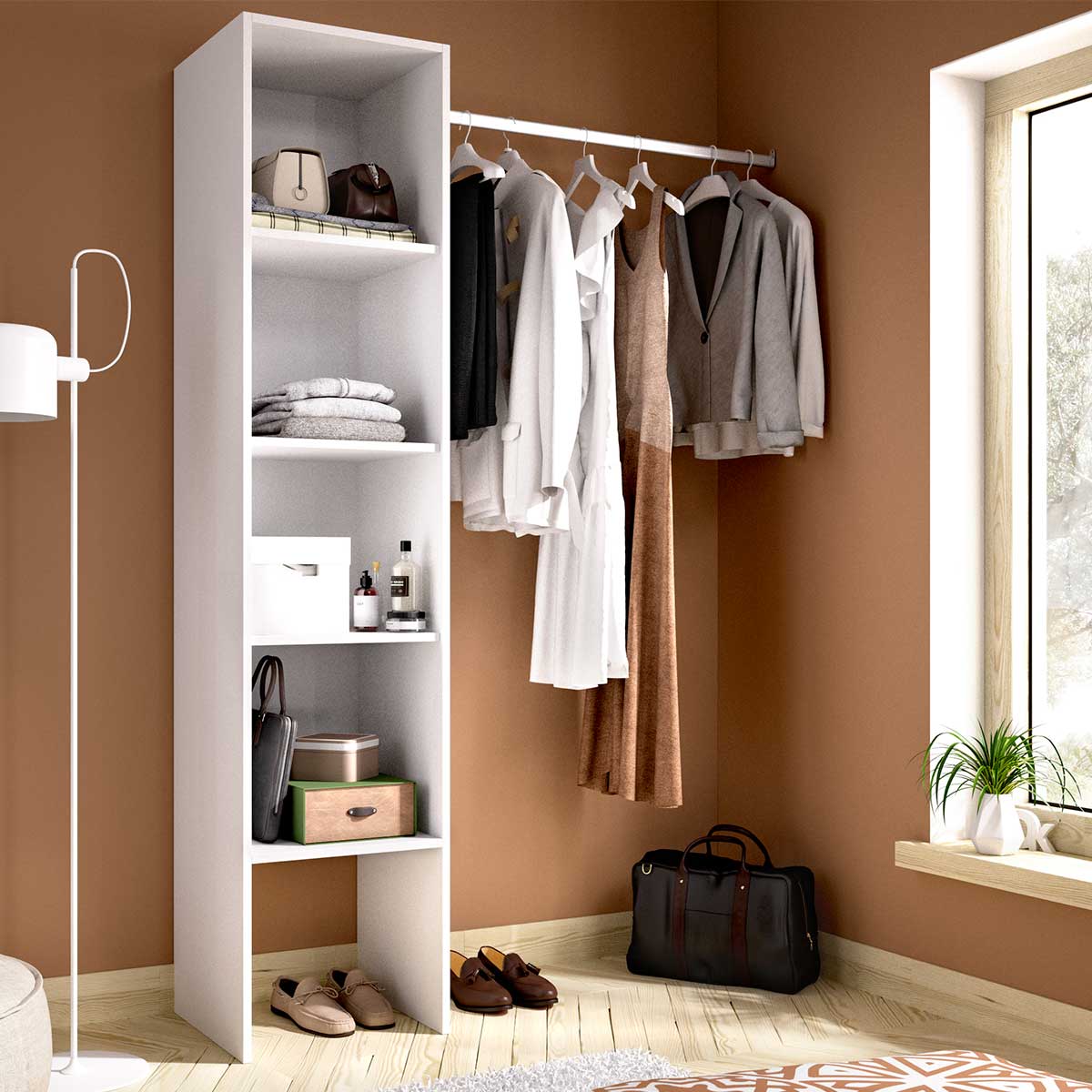 Vestidor 1 columna y barra CLOT 159