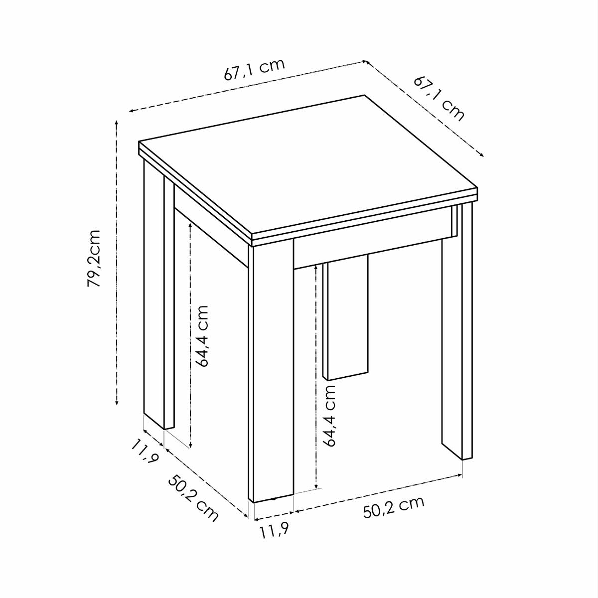 Mesa auxiliar de cocina ARAD