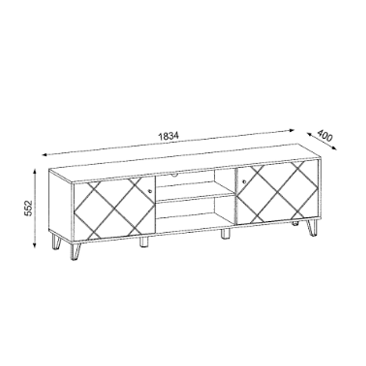 Módulo TV 124 cm BILBAO 