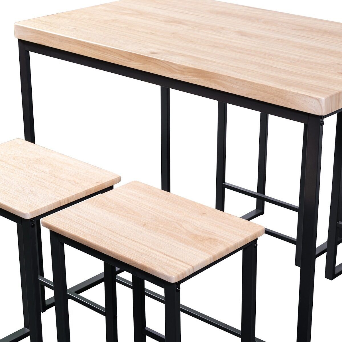 Conjunto mesa alta + 4 taburetes modelo NAGANO