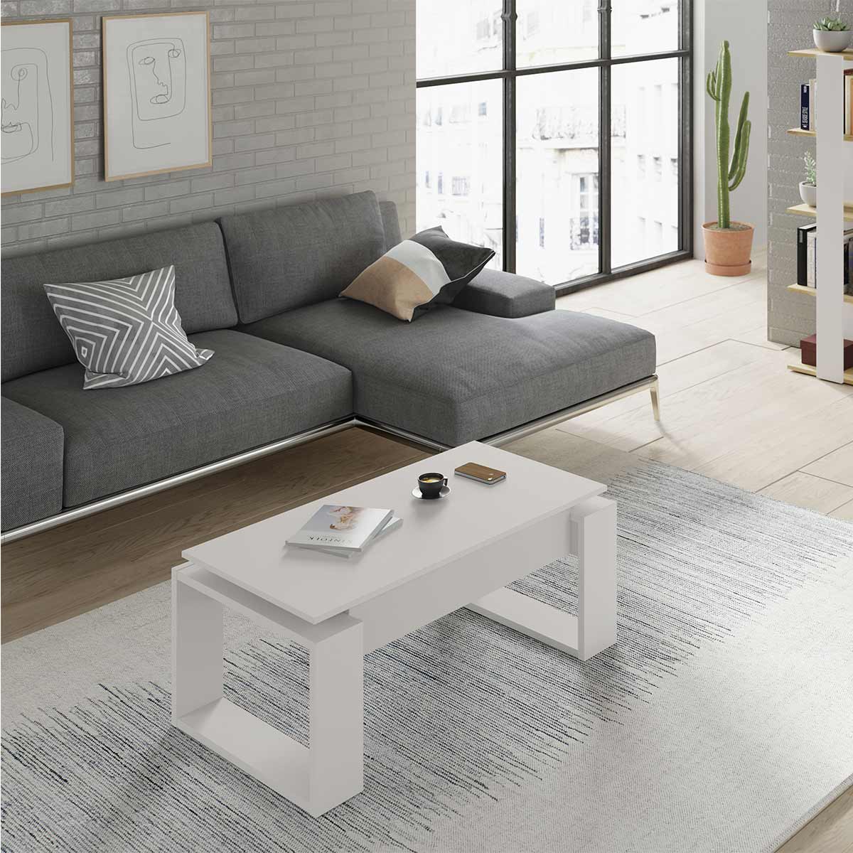 Mesa de centro elevable NODA