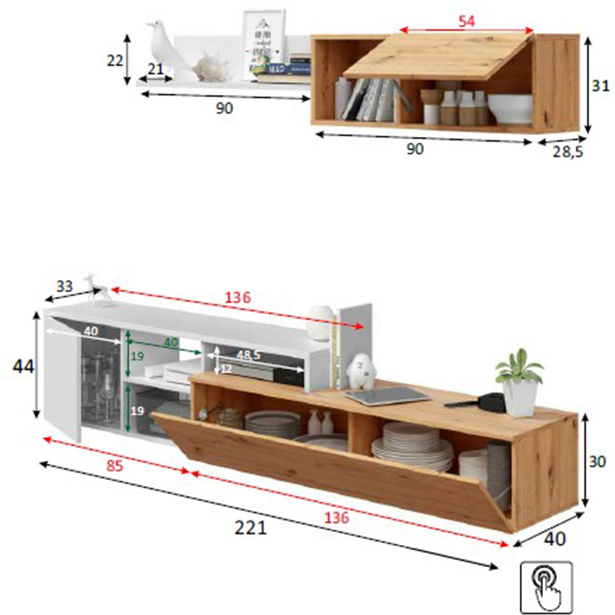 Mueble para salón JUNE