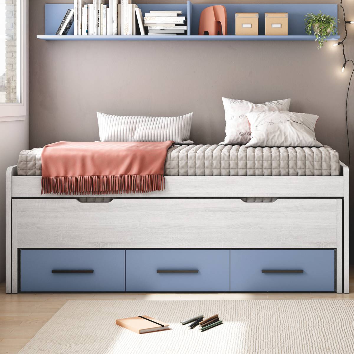 Cama compacta con cajones LOBBY 952