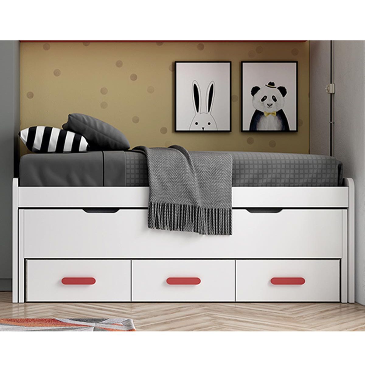 Cama compacta con cajones LOBBY 952