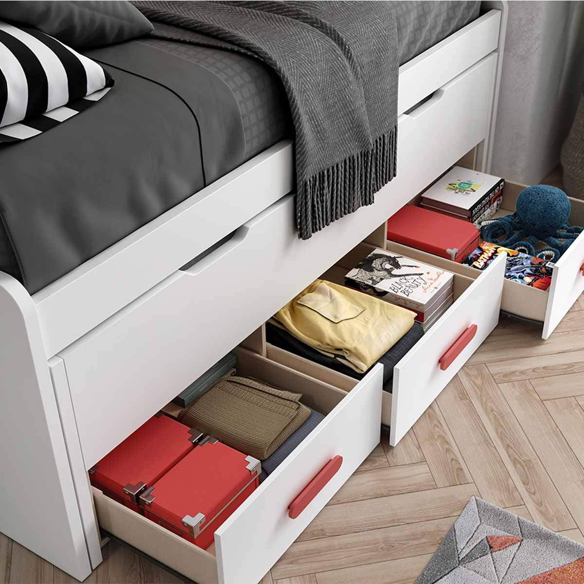 Cama compacta con cajones LOBBY 952