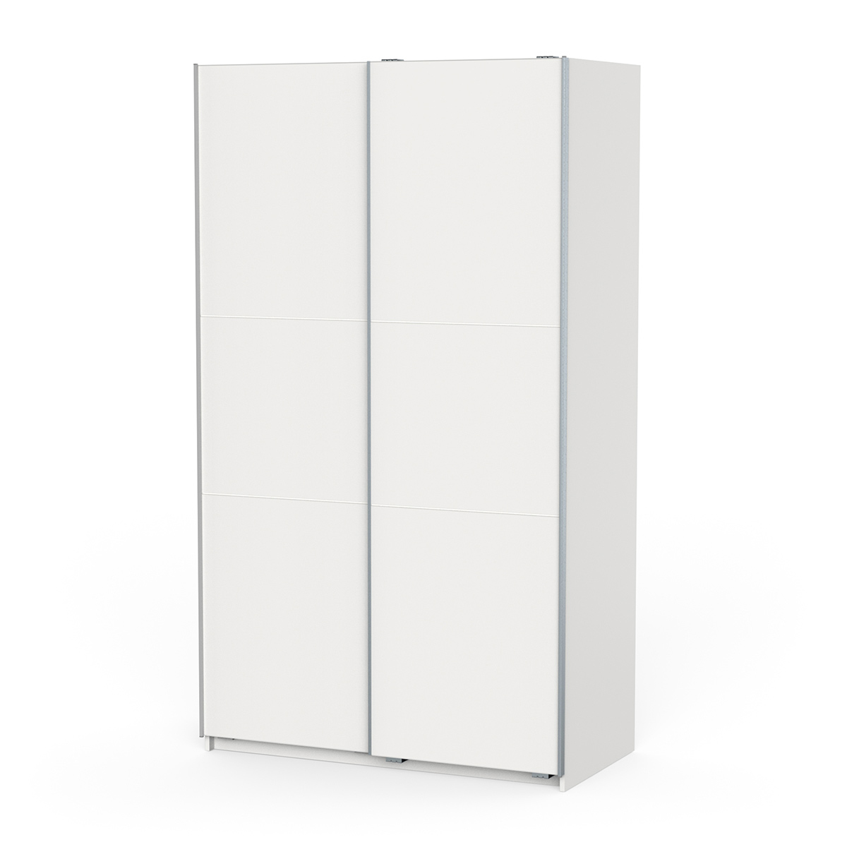 Armario 2 puertas correderas blanco mate 120 cm. PHANTOM