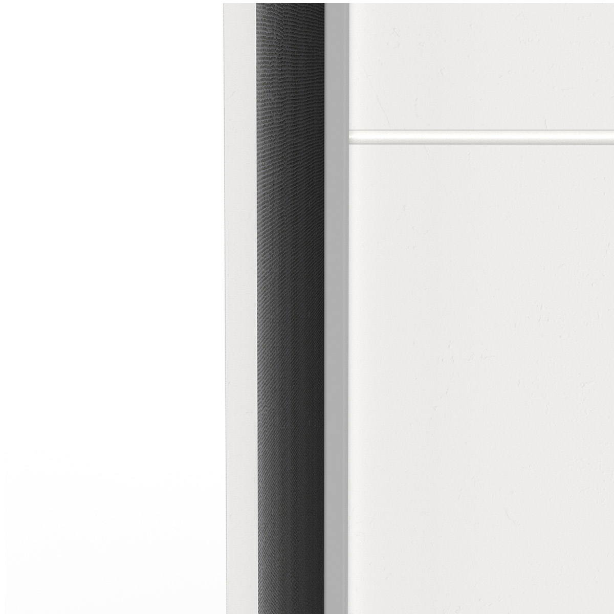 Armario 2 puertas correderas blanco mate 120 cm. PHANTOM