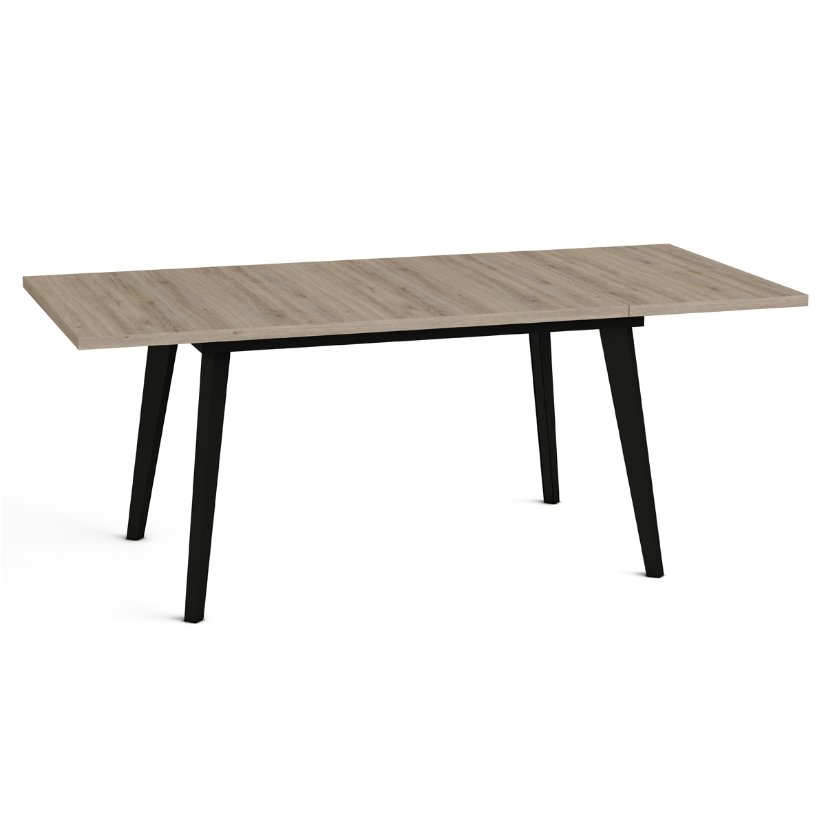 Mesa comedor pata metálica inclinada negra EINAR