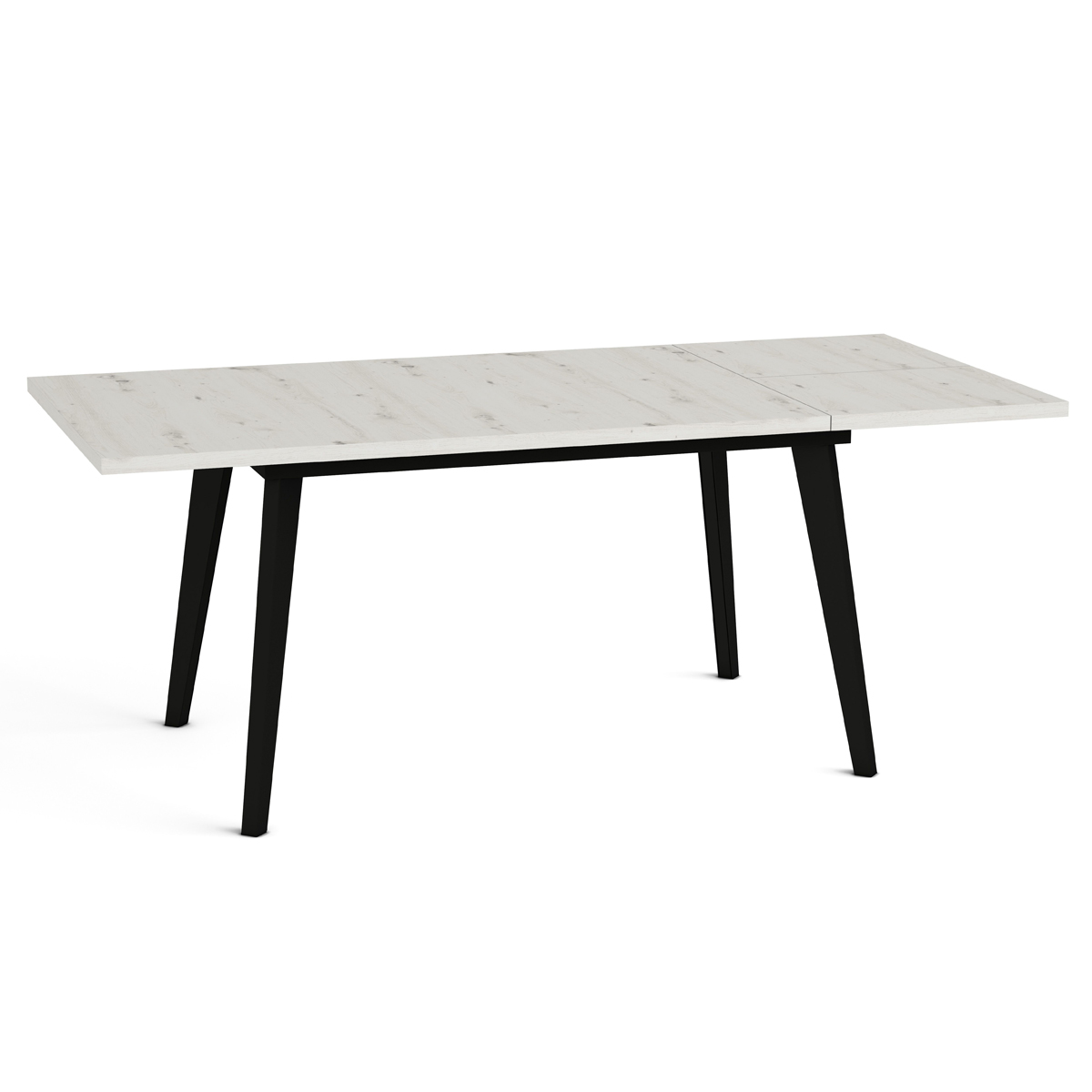 Mesa comedor pata metálica inclinada negra STEIN 318