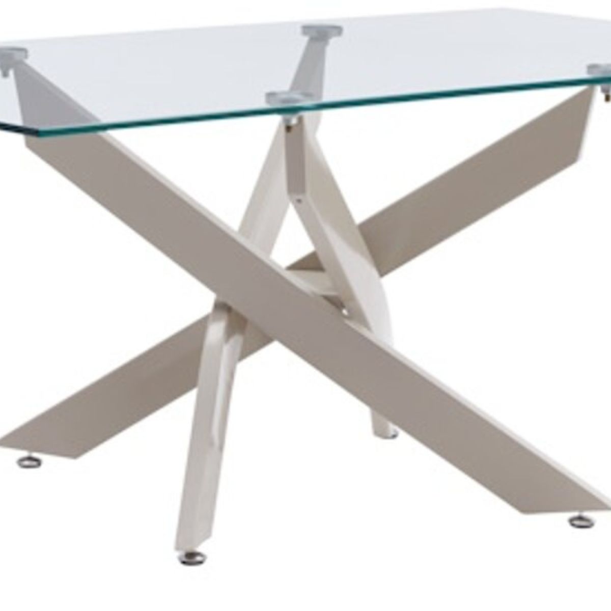 Mesa comedor de cristal DARA