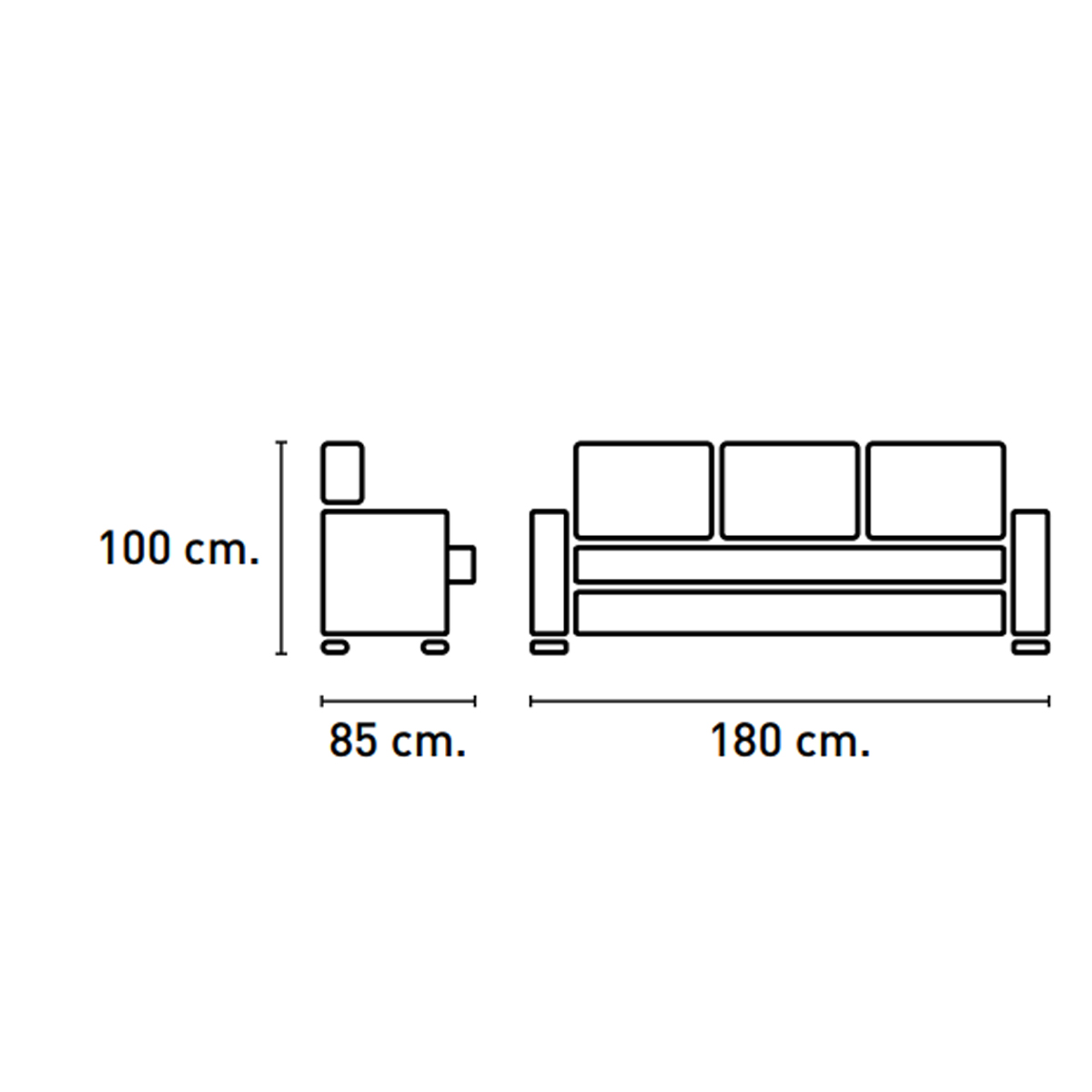 Sofa 3 plazas ROBIN