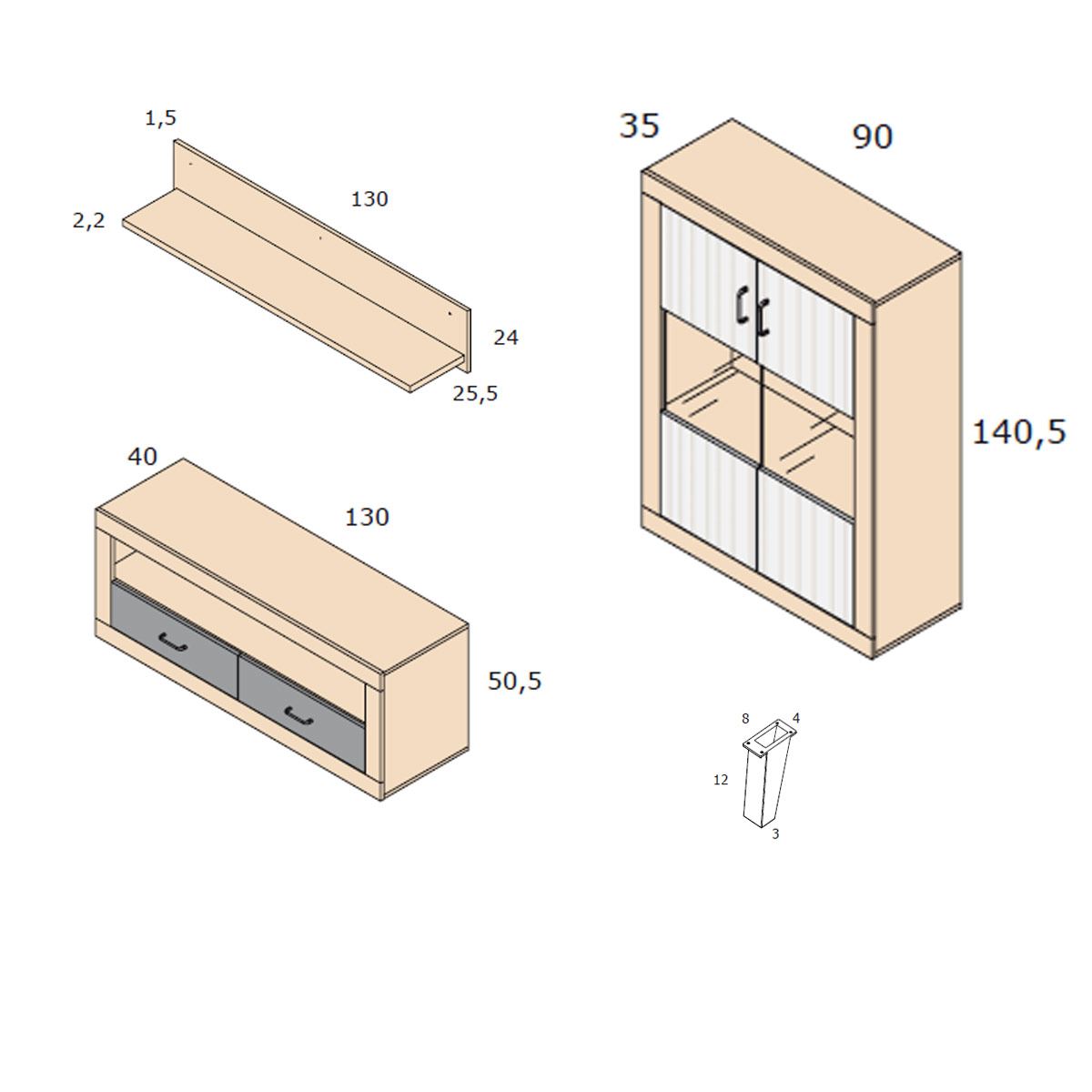 Composición salón MARAN 52