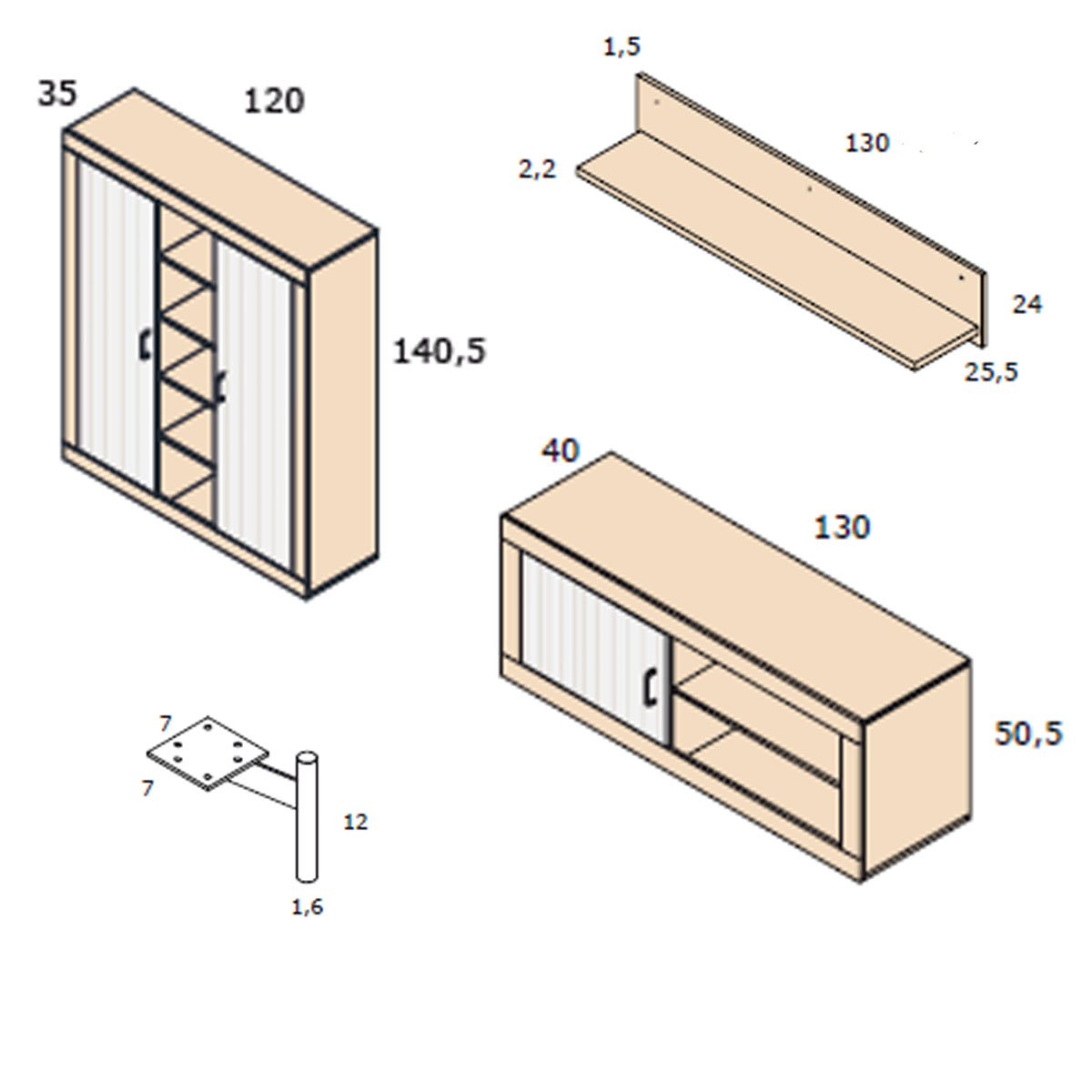 Composición salón MARAN 63