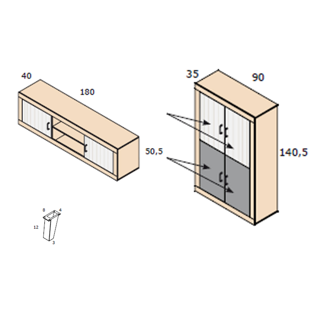 Composición salón MARAN 69