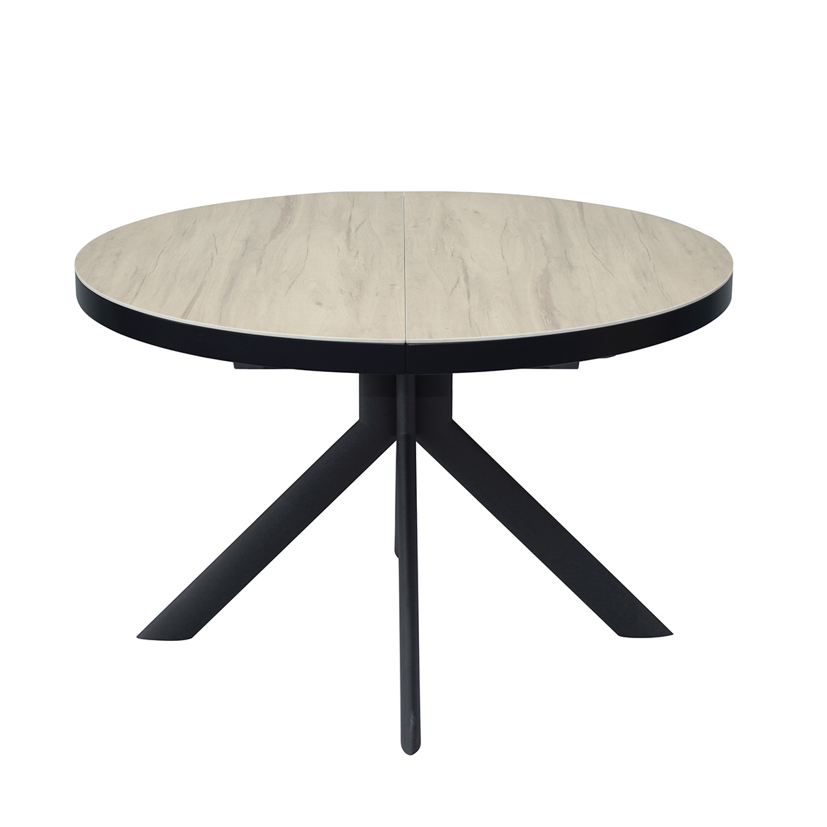 Mesa extensible modelo con pata negra 120 /160 cm ADAN 