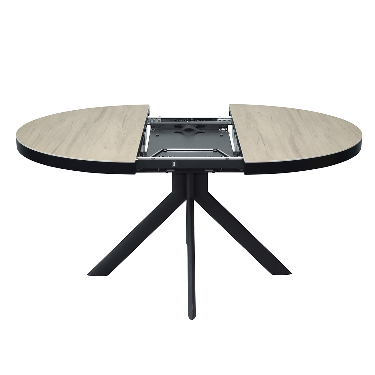 Mesa extensible modelo con pata negra 120 /160 cm ADAN 