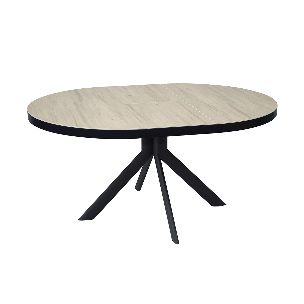 Mesa extensible modelo con pata negra 120 /160 cm ADAN 