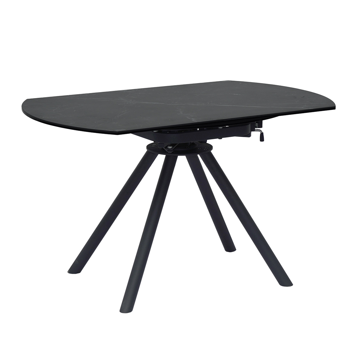 Mesa de comedor extensible pata negra modelo IZAN 80/130 cm