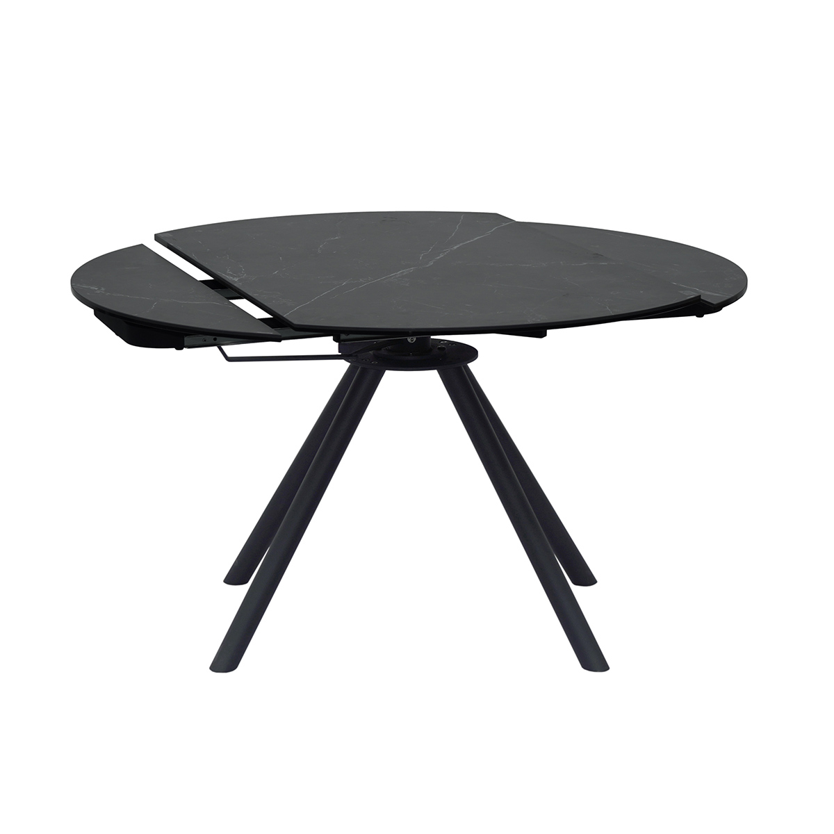 Mesa de comedor extensible pata negra modelo IZAN 80/130 cm
