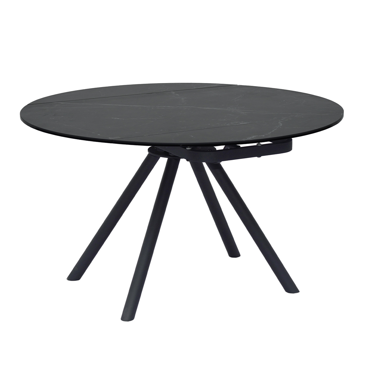 Mesa de comedor extensible pata negra modelo IZAN 80/130 cm