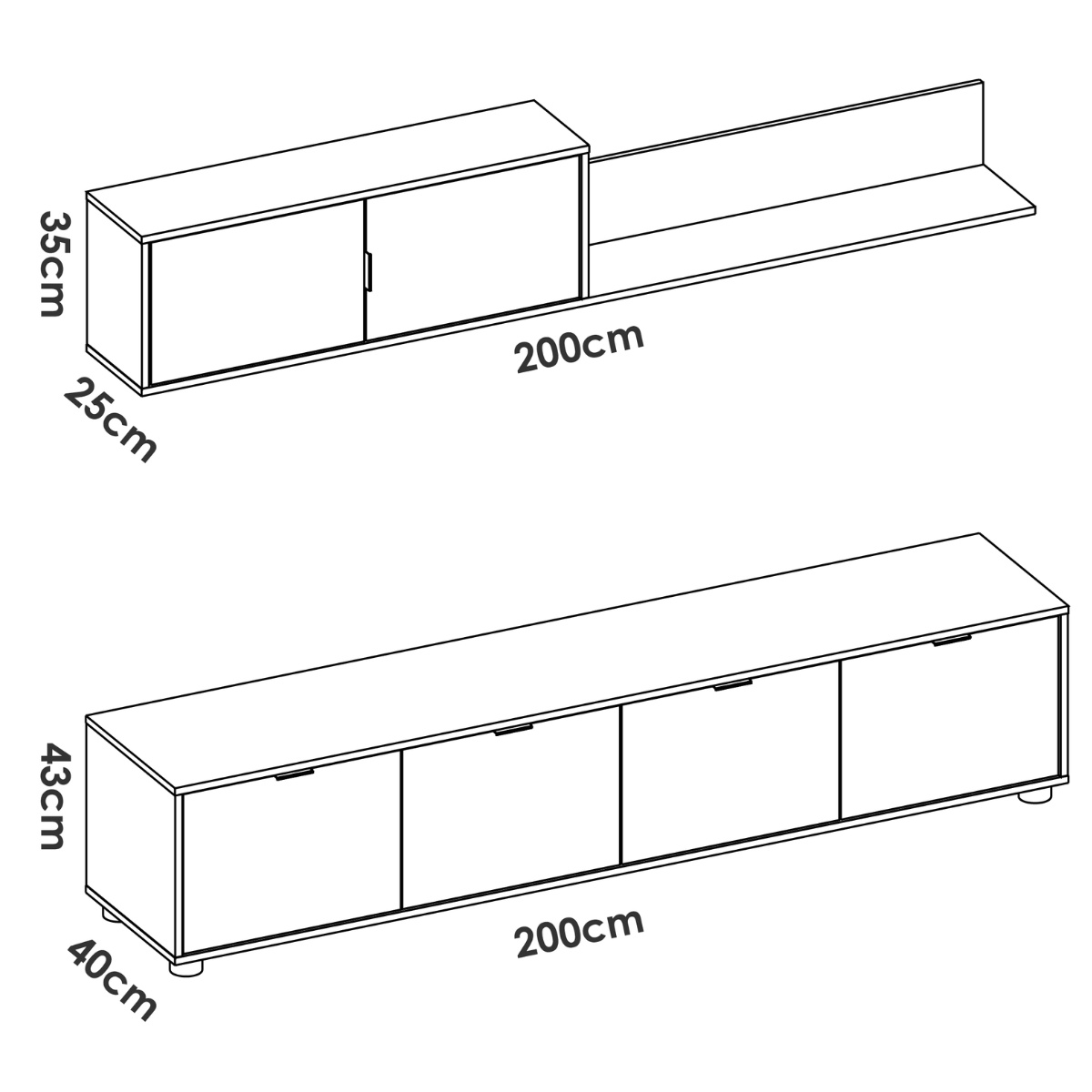 Mueble de salón LIANE