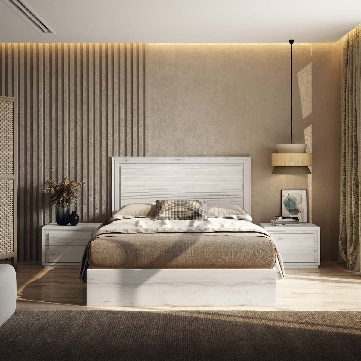 Cabecero y 2 mesitas JAIDEN 18