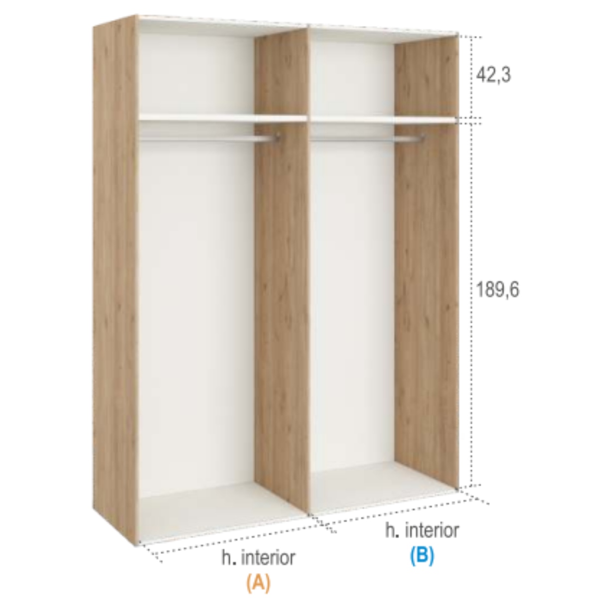 Armario 4 puertas JAIDEN A17