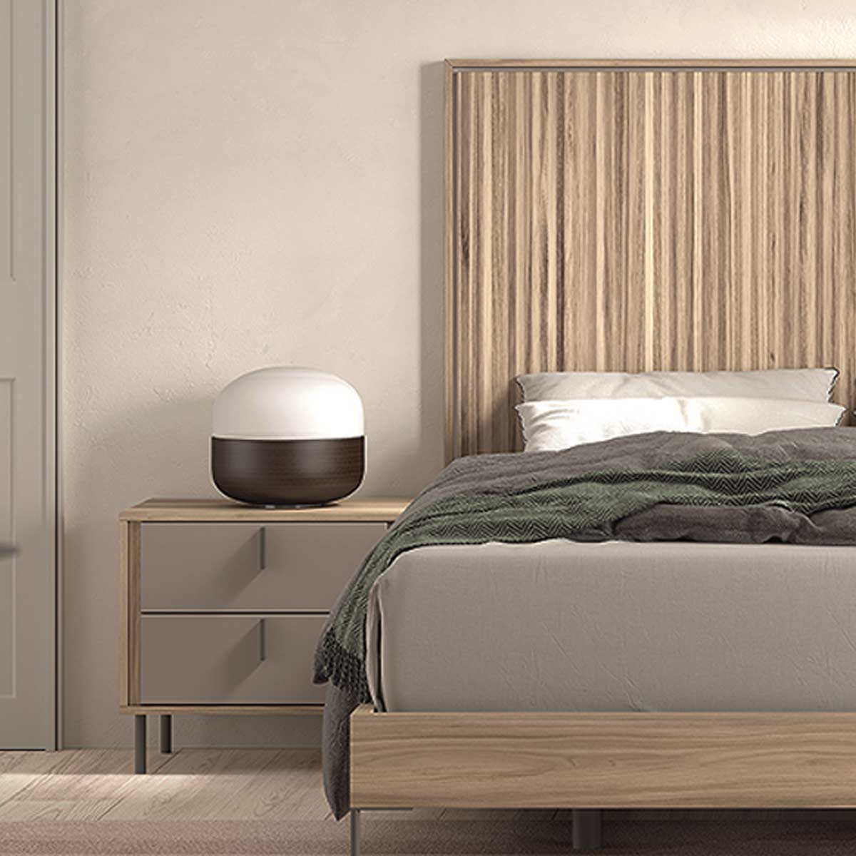 Cabecero y 2 mesitas MENDOL 16