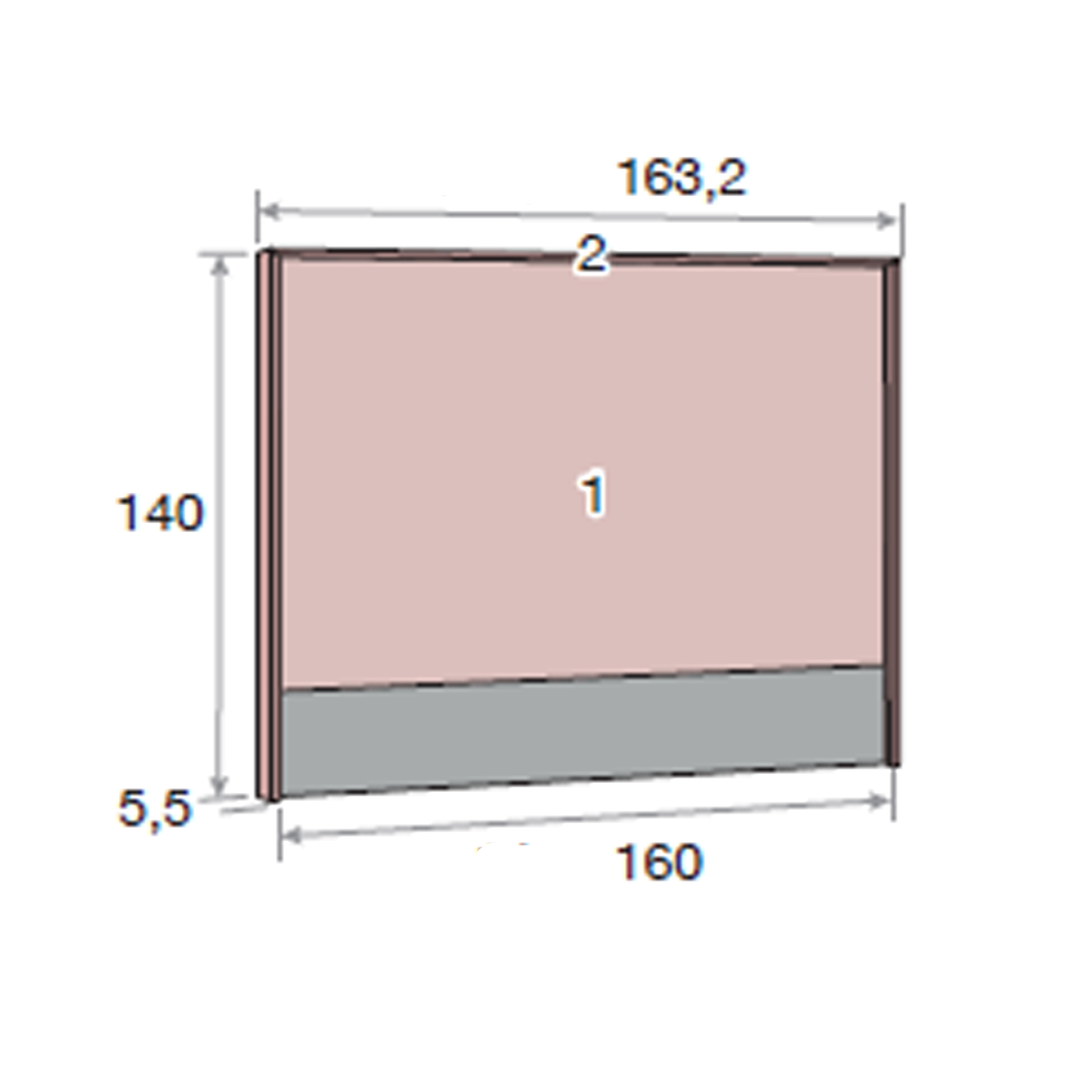 Cabecero y 2 mesitas MENDOL 16