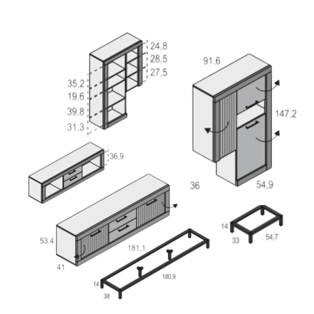 Mueble de salón STAN 09
