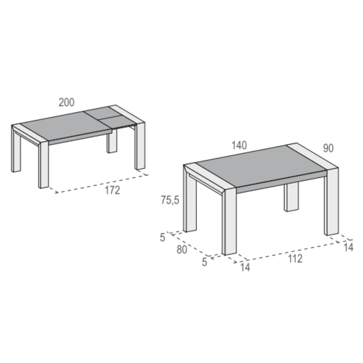 Mesa extensible STAN 960