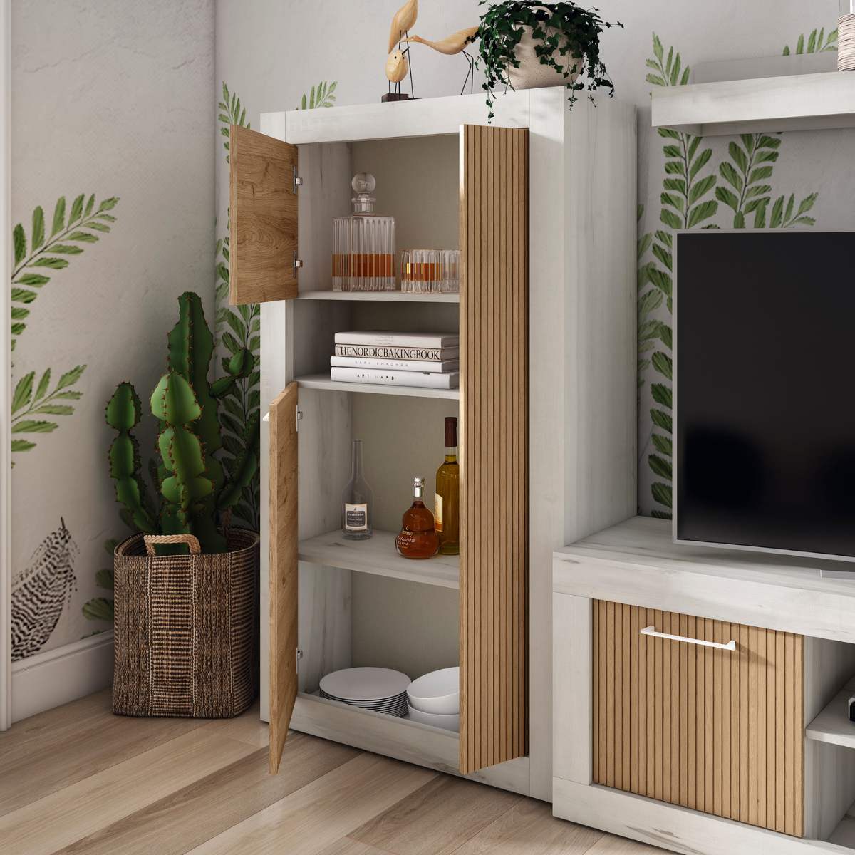 Mueble de salón con luces leds STAN 03