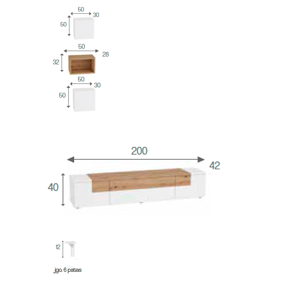 Mueble de salón MARTINS 914