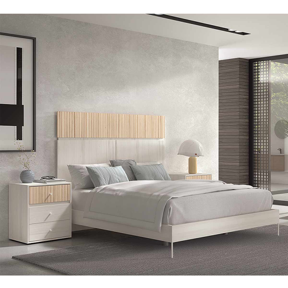 Cabecero y 2 mesitas MENDOL 24