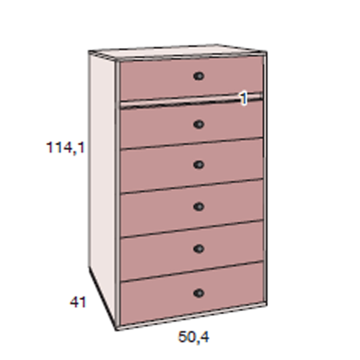 Sinfonier 6 cajones MENDOL 24