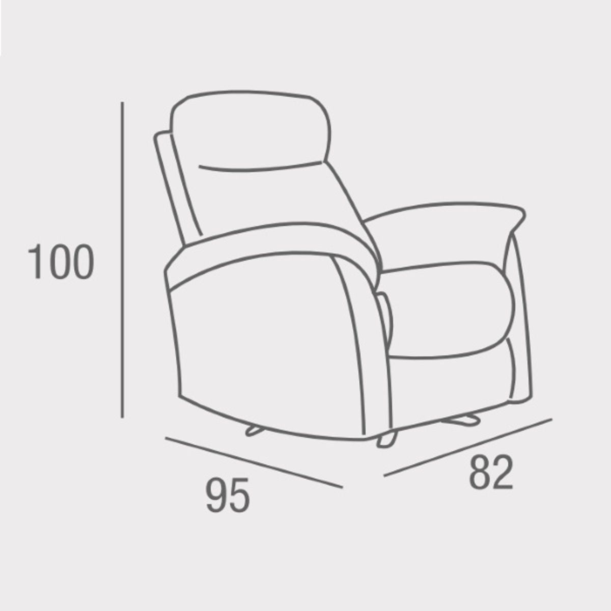 Sillón relax manual NAPOLES