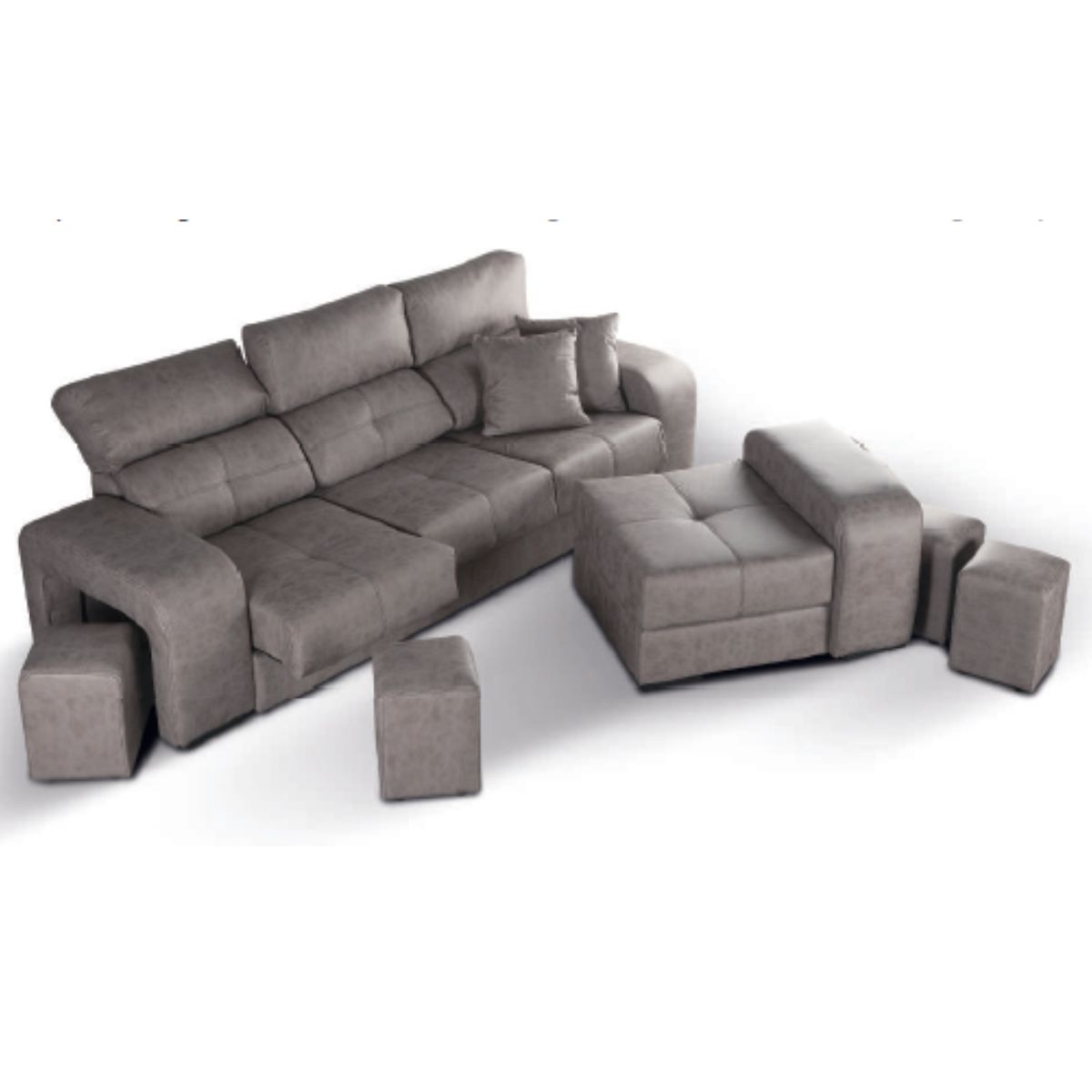 Chaiselonge deslizante y reclinable MERIN