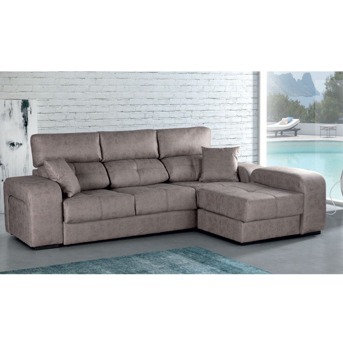 Chaiselonge deslizante y reclinable MERIN