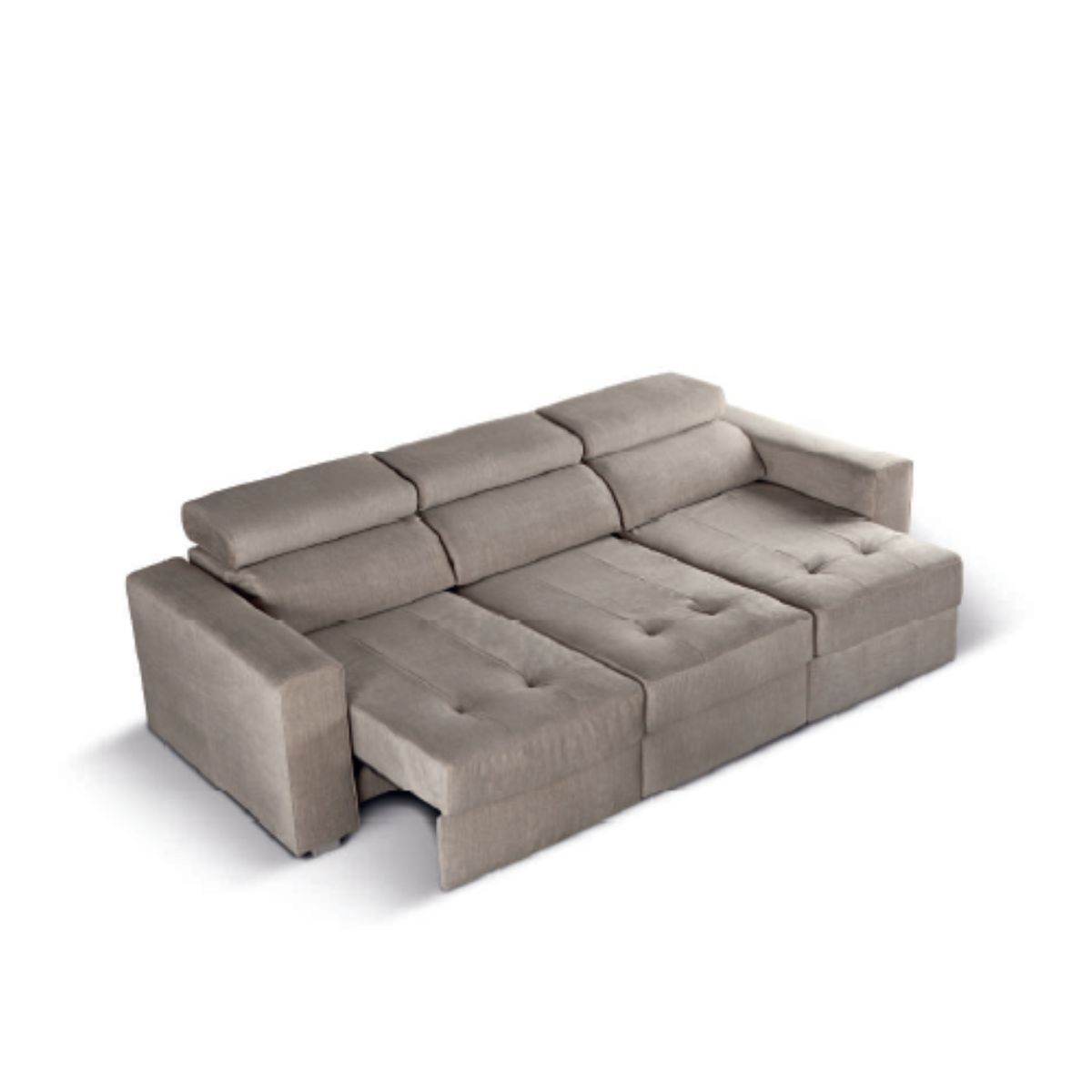 Sofá 3 plazas deslizante a suelo y respaldo italiano 250 ZUCKER