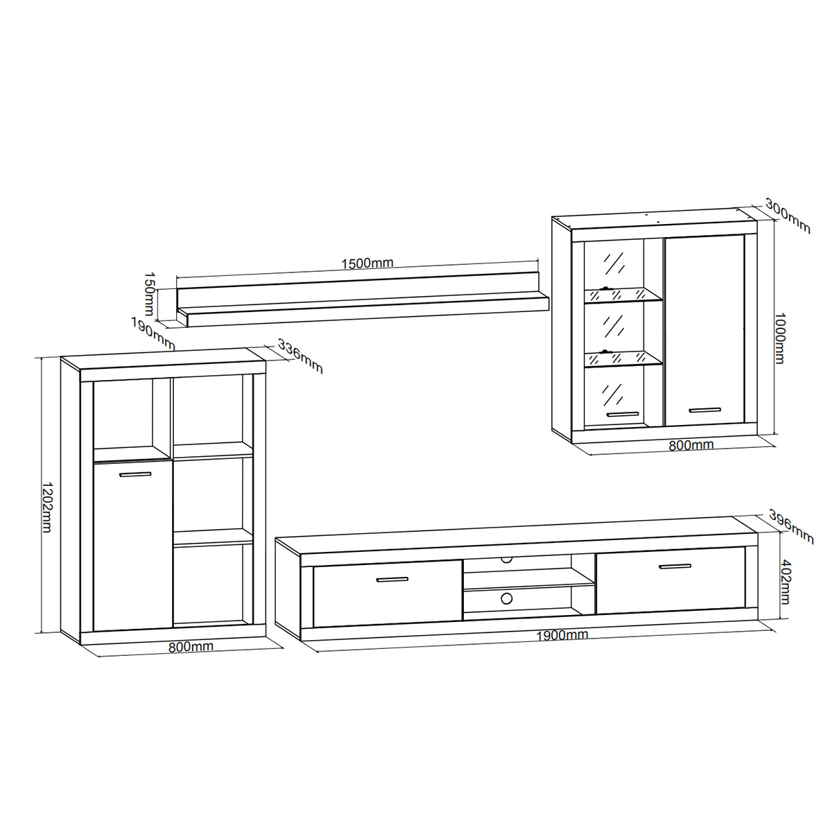 Composición de salón VALERIA