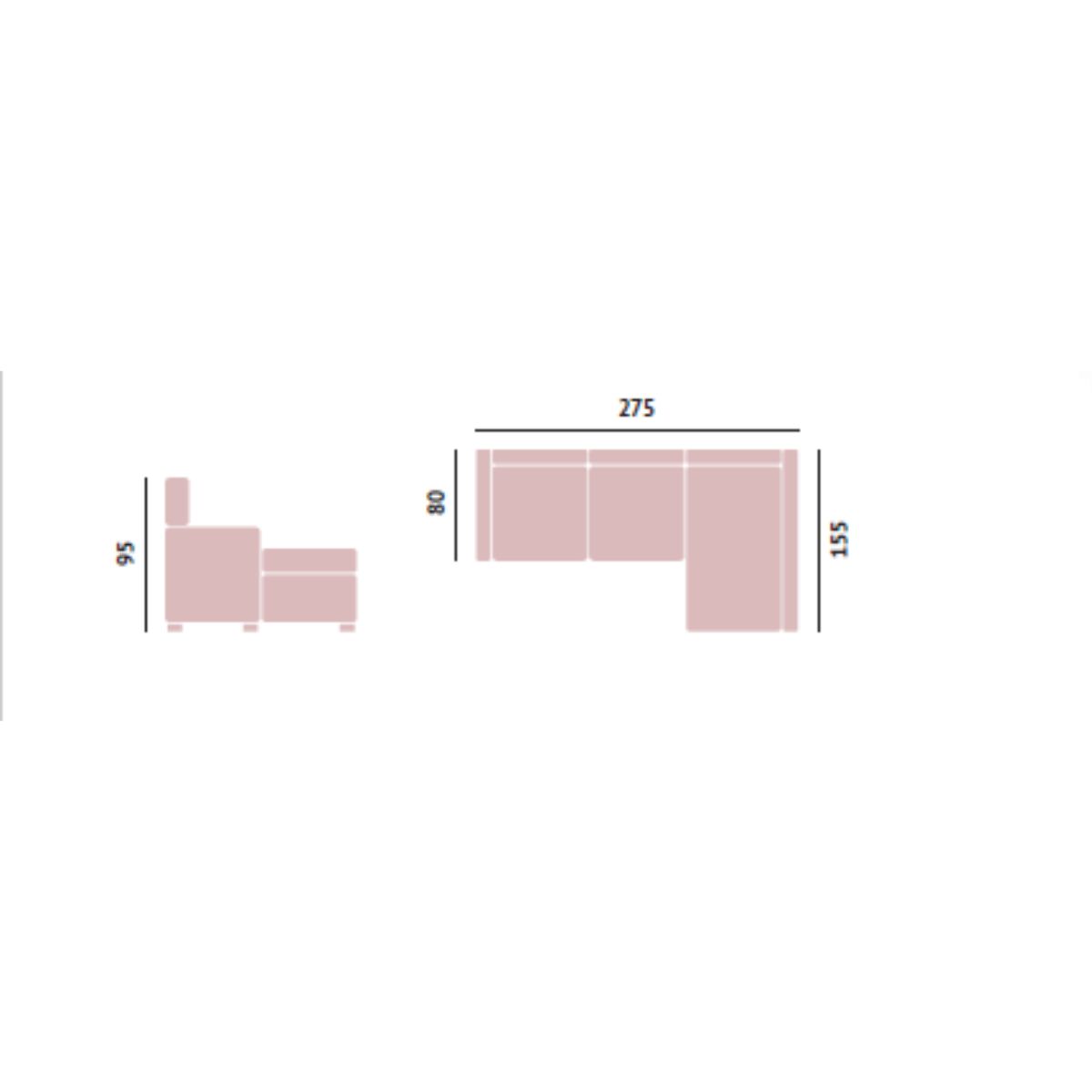 Chaiselongue MERIDAL