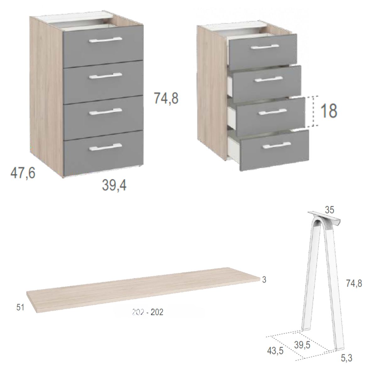 Habitacion juvenil completa JOVEN 1032