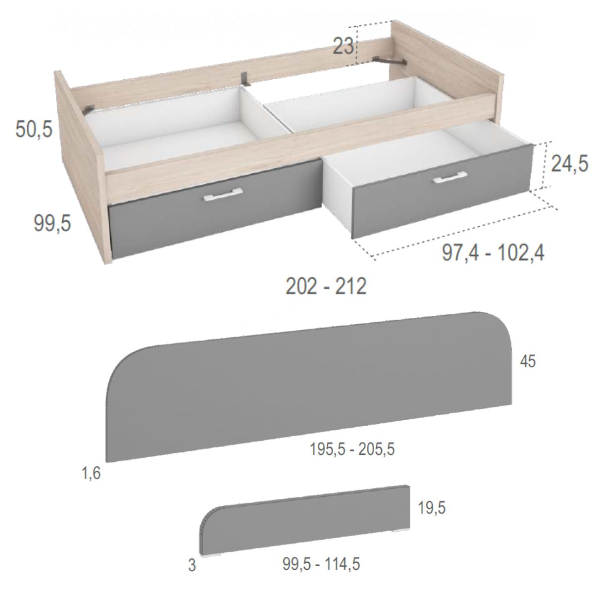 Habitacion juvenil completa JOVEN 1017