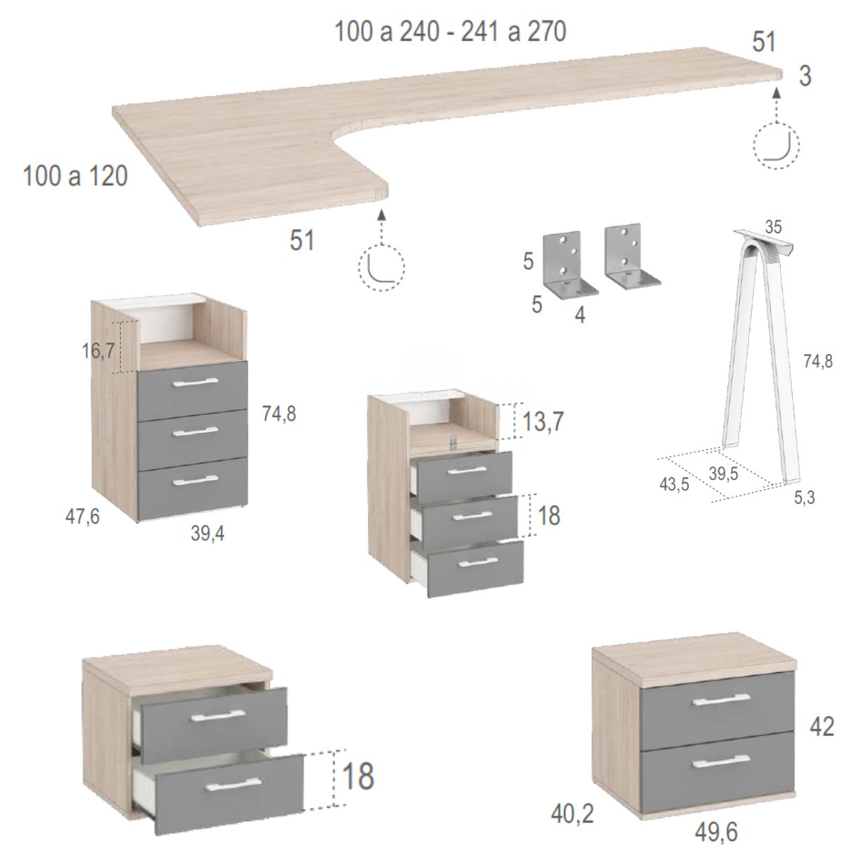 Habitacion juvenil completa JOVEN 1023