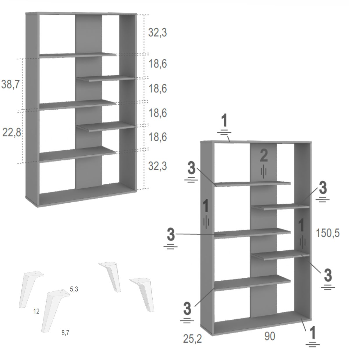 Habitacion juvenil completa JOVEN 1027