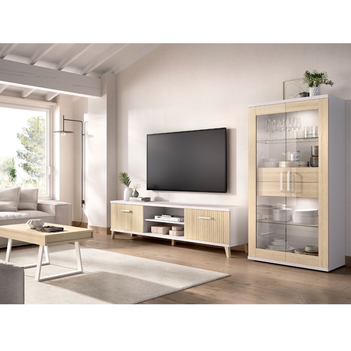 mesa de centro sobre elvable para trapecio LOGI