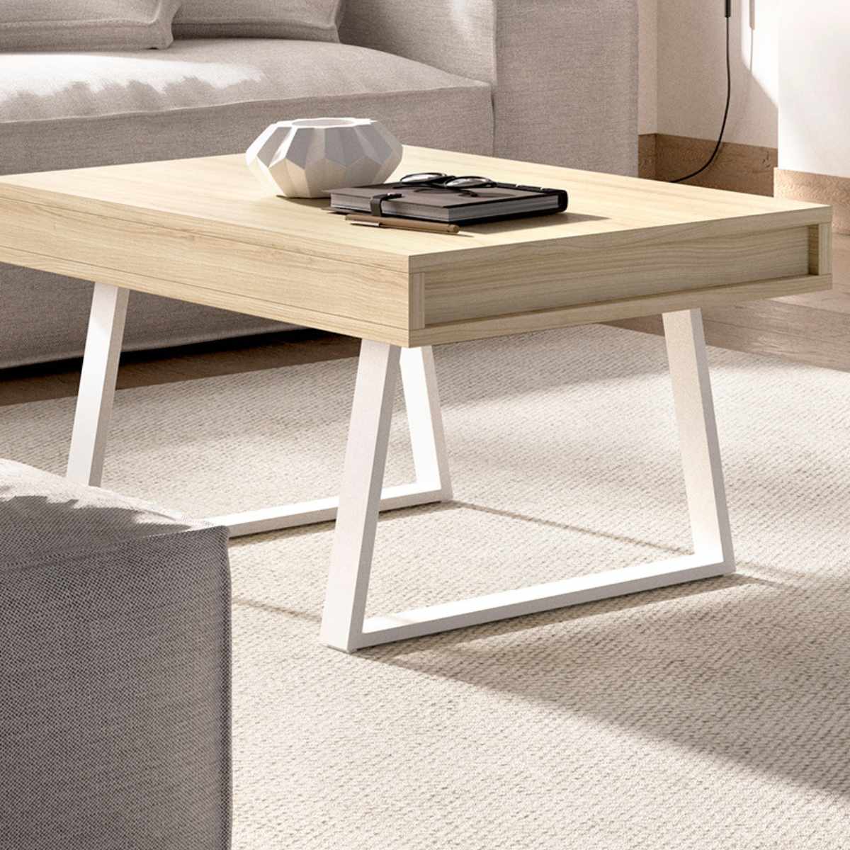 mesa de centro sobre elvable para trapecio LOGI